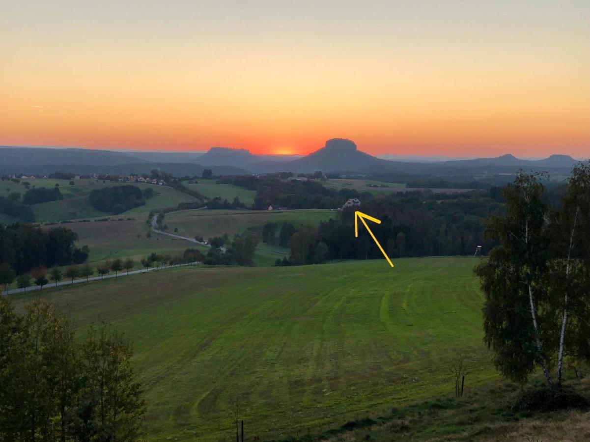 Auszeit Mit Weitblick In Der Sachsischen Schweiz - Kleiner Bauernhof Mit Tieren Und Wallbox Rathmannsdorf Exterior foto